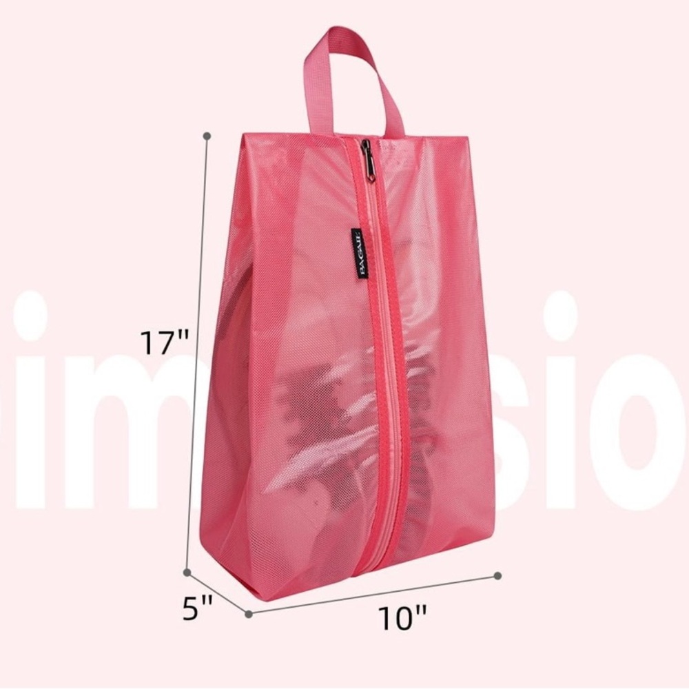 NEW Coral 2 Set Travel Shoe Bags for Travel and Storage - Picture 2 of 6